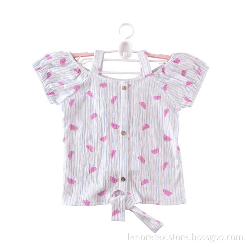 97%Cotton 2%Polyester 1%Spandex Crepe Crinkle Print Fabric